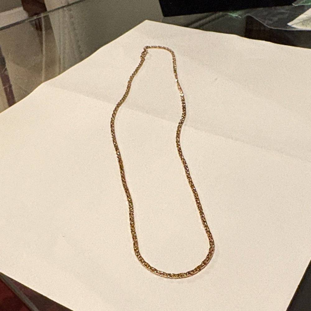 Elegant Gold Chain Necklace 14KGP